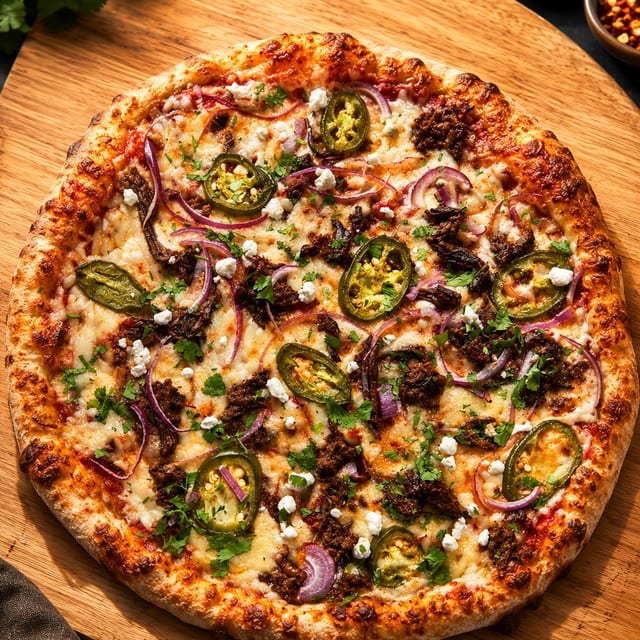 The Jupiter Birria Pizza.